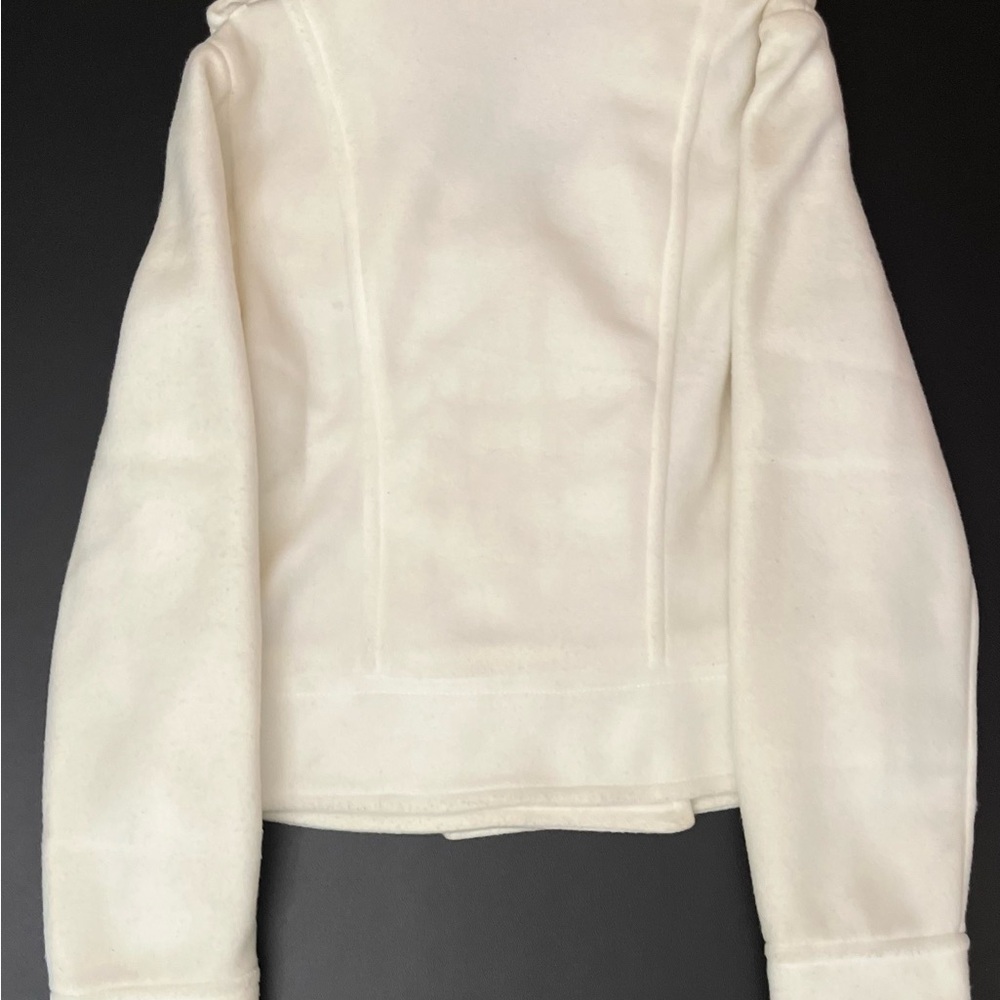 Forever 21 White Pea Coat Tailored Fit - Picture 5 of 5